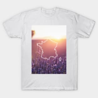France Country Map | Luminous Landscapes T-Shirt